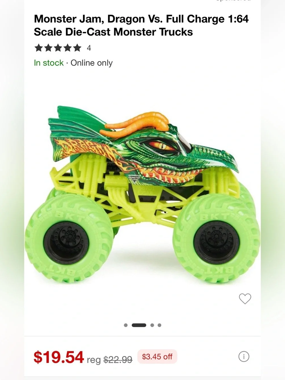 🎉1:64 Monster Jam Truck collection limited edition Die-Cast
